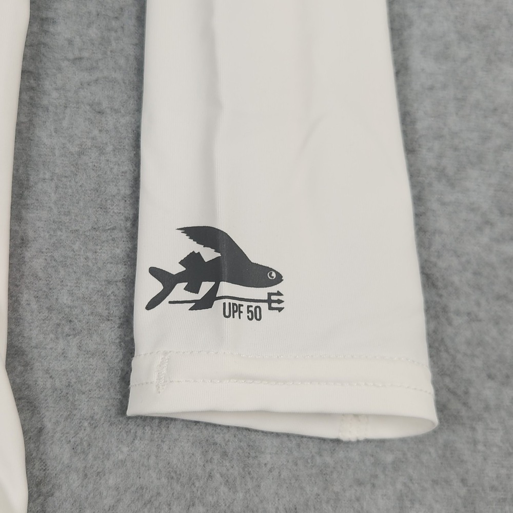 Patagonia Rashguard XS White Ro Top Logo 40+ UPF Sun Protection Athletic - Picture 8 of 16